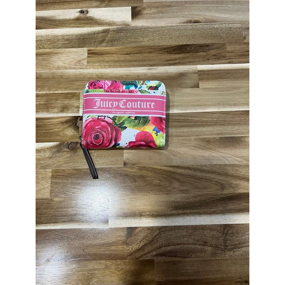 Small floral Juicy couture pink/white spring feminie wallet